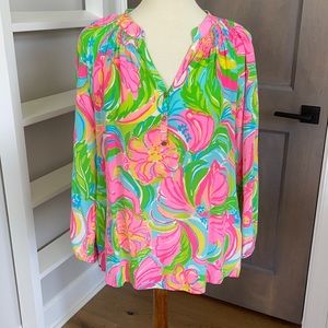 Lilly Pulitzer Elsa silk top